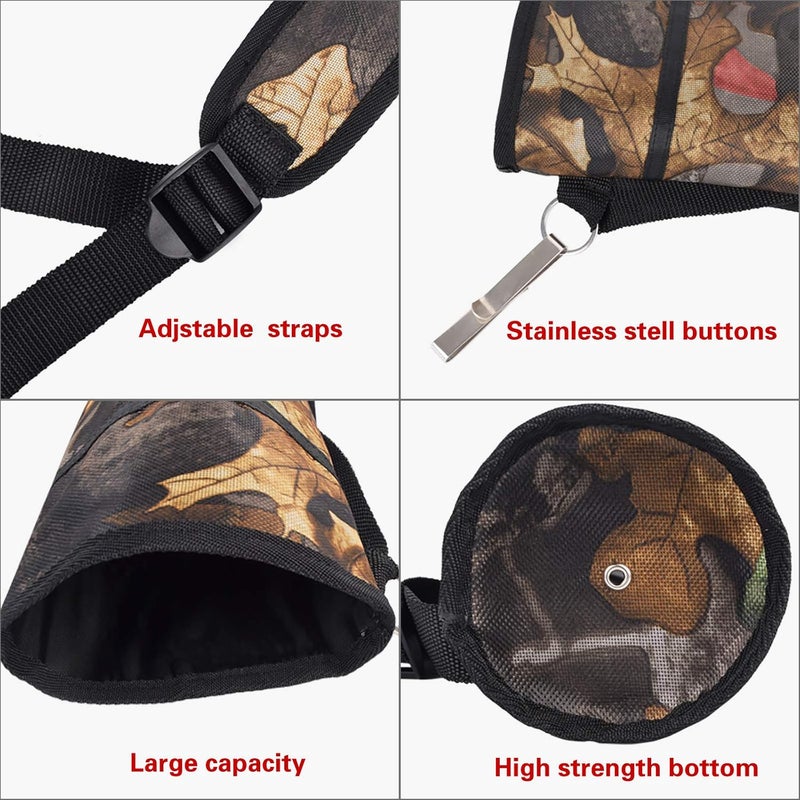 Yls Archery Hip and Back Quiver for Arrows - Black Arrow Quiver for Kids and Adults - Adjustable Arrow Holder with a Padded Strap and Belt Clip - Archery Accessories for Field and Practice - Image 1
